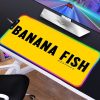 Banana Fish Mouse pad RGB PC Gamer Computer Laptop Anime Keyboard Mouse Mat Luminous Large Mousepad 10 - Anime Mouse Pad Store