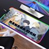 Banana Fish Mouse pad RGB PC Gamer Computer Laptop Anime Keyboard Mouse Mat Luminous Large Mousepad 17 - Anime Mouse Pad Store