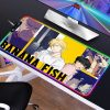 Banana Fish Mouse pad RGB PC Gamer Computer Laptop Anime Keyboard Mouse Mat Luminous Large Mousepad 6 - Anime Mouse Pad Store