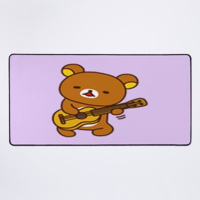 Rilakkuma Bear Plays Guitar Mouse Pad Official Anime Mouse Pad Merch