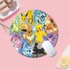 BANDAI Pokemon Small Round Kawaii Cartoon Anime Gaming Mouse Pad Keyboard Mouse Mats Deskpad Girls Writing 13 - Anime Mouse Pad Store