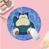 BANDAI Pokemon Small Round Kawaii Cartoon Anime Gaming Mouse Pad Keyboard Mouse Mats Deskpad Girls Writing 2 - Anime Mouse Pad Store