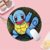 BANDAI Pokemon Small Round Kawaii Cartoon Anime Gaming Mouse Pad Keyboard Mouse Mats Deskpad Girls Writing 4 - Anime Mouse Pad Store