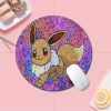 BANDAI Pokemon Small Round Kawaii Cartoon Anime Gaming Mouse Pad Keyboard Mouse Mats Deskpad Girls Writing 6 - Anime Mouse Pad Store