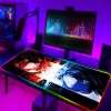 Large RGB Anime Death Note Mouse Pad Xxl Speed Gaming Computer Accessories Mousepad LED Gamers Keyboard 10 - Anime Mouse Pad Store