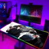 Large RGB Anime Death Note Mouse Pad Xxl Speed Gaming Computer Accessories Mousepad LED Gamers Keyboard 2 - Anime Mouse Pad Store