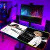 Large RGB Anime Death Note Mouse Pad Xxl Speed Gaming Computer Accessories Mousepad LED Gamers Keyboard 3 - Anime Mouse Pad Store