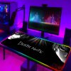 Large RGB Anime Death Note Mouse Pad Xxl Speed Gaming Computer Accessories Mousepad LED Gamers Keyboard 5 - Anime Mouse Pad Store