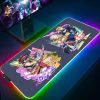 Mousepad Rgb Mouse Pad Xxl JOJO Keyboard Pc Gamer Desk Mat Gaming Accessories Cabinet Mats Anime - Anime Mouse Pad Store