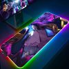 Mousepad Rgb Mouse Pad Xxl JOJO Keyboard Pc Gamer Desk Mat Gaming Accessories Cabinet Mats Anime 14 - Anime Mouse Pad Store