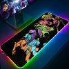 Mousepad Rgb Mouse Pad Xxl JOJO Keyboard Pc Gamer Desk Mat Gaming Accessories Cabinet Mats Anime 18 - Anime Mouse Pad Store