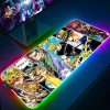 Mousepad Rgb Mouse Pad Xxl JOJO Keyboard Pc Gamer Desk Mat Gaming Accessories Cabinet Mats Anime 7 - Anime Mouse Pad Store