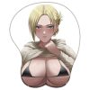 Anime Attack on Titan 3D Silicone Mousepad Mikasa Eren Levi Hange Annie Wrist Support Mouse Pad - Anime Mouse Pad Store