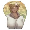 Anime Attack on Titan 3D Silicone Mousepad Mikasa Eren Levi Hange Annie Wrist Support Mouse Pad 11 - Anime Mouse Pad Store