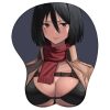 Anime Attack on Titan 3D Silicone Mousepad Mikasa Eren Levi Hange Annie Wrist Support Mouse Pad 3 - Anime Mouse Pad Store