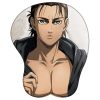 Anime Attack on Titan 3D Silicone Mousepad Mikasa Eren Levi Hange Annie Wrist Support Mouse Pad 9 - Anime Mouse Pad Store