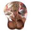 Bakugou Katsuki My Hero Academia 3D Mouse Pad Anime Wrist Rest Silicone Sexy Creative Gaming Mousepad 1 - Anime Mouse Pad Store