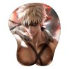 Bakugou Katsuki My Hero Academia 3D Mouse Pad Anime Wrist Rest Silicone Sexy Creative Gaming Mousepad - Anime Mouse Pad Store