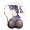 Genshin Impact nilou ganyu mona sexy ass mousepad with wrist rest 3D big butt anime kawaii - Anime Mouse Pad Store