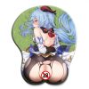 Genshin Impact nilou ganyu mona sexy ass mousepad with wrist rest 3D big butt anime kawaii 4 - Anime Mouse Pad Store